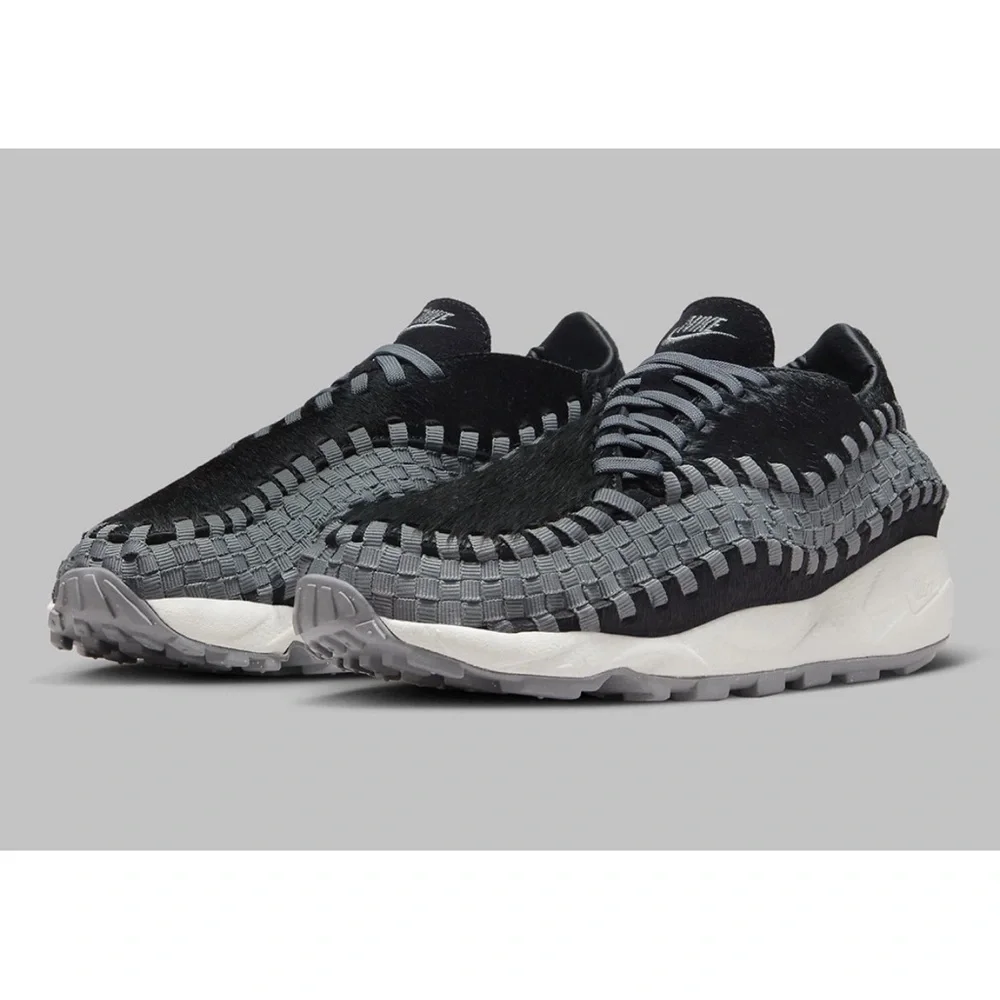 Nike Air Footscape Woven Black Smoke Grey Womens Sports Sneaker FB1959-001 - Picture 6 of 12